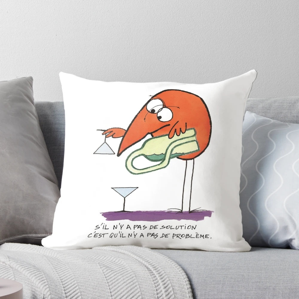 Cozy and decorative shadok pillow for your home