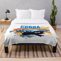Shelby Cobra 1962 sports car inspired plush blanket