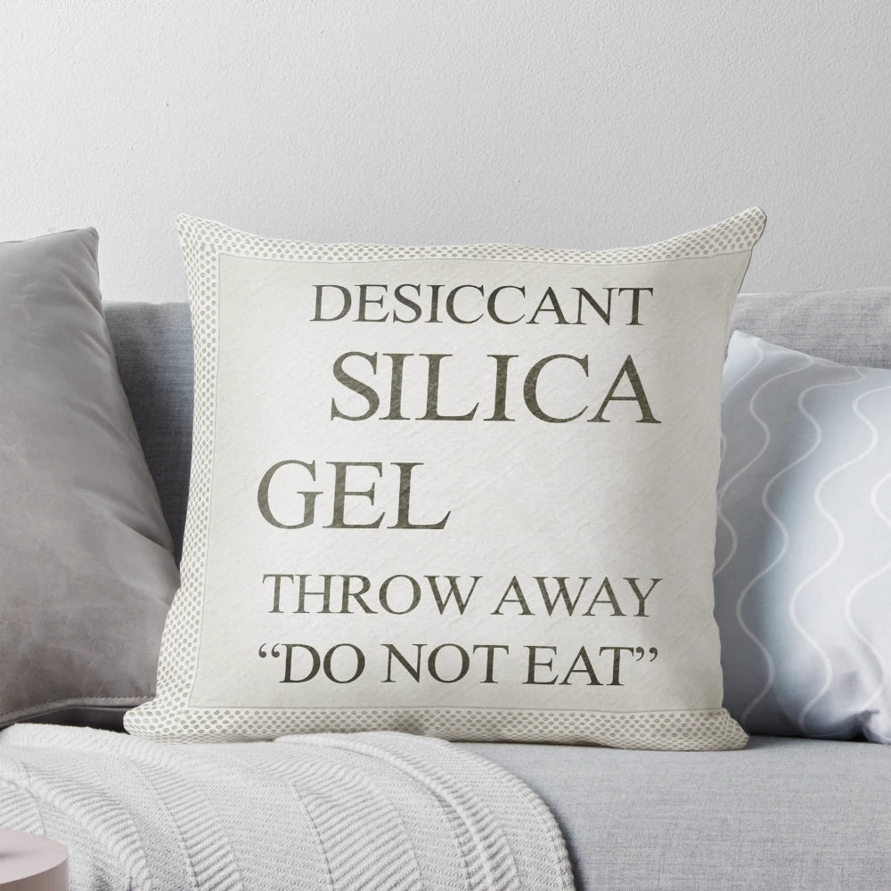 Fashionable silica gel desiccant packs for protecting items during shipping and storage
