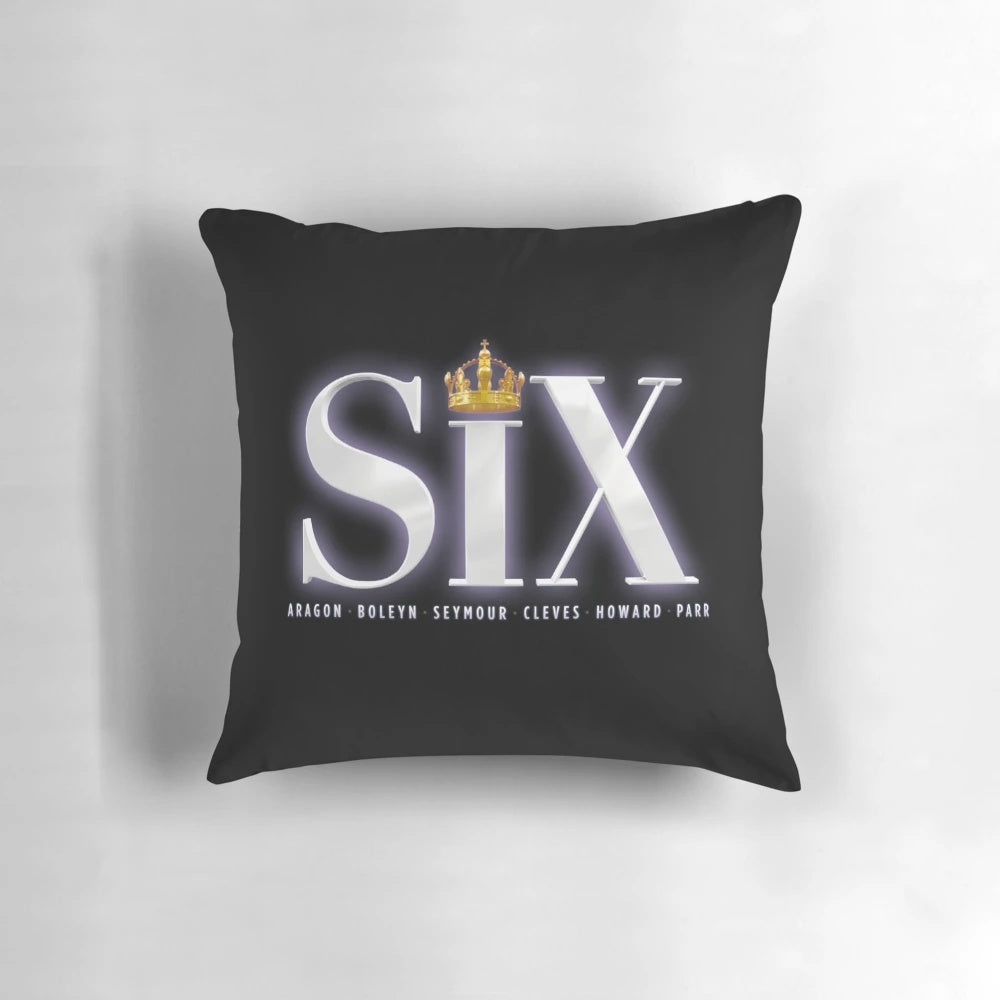 Six the Musical Logo Pillow - Featuring the Iconic Crest Design