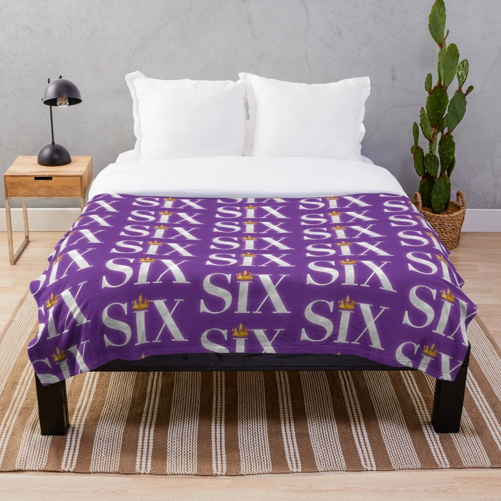 Six The Musical Logo Plush Blanket