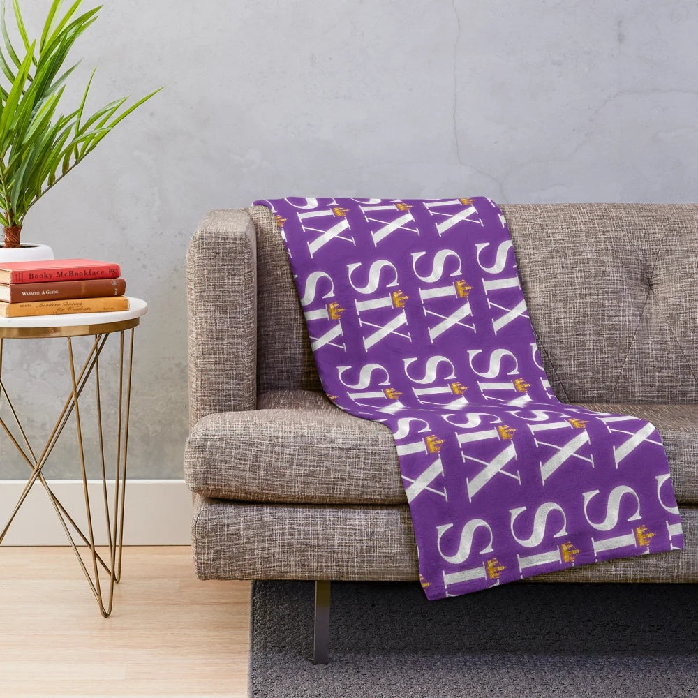 Six The Musical Logo Plush Blanket