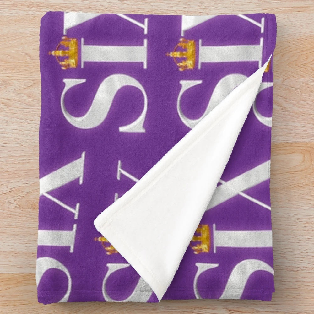 Six The Musical Logo Plush Blanket