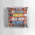 Vibrant skateboard-themed pillow with cool graphic design for skaters and skateboard lovers