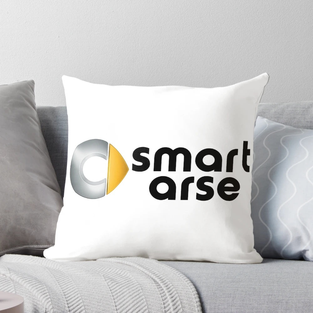 Soft, plush pillow featuring a smart car design, perfect for adding a touch of personality to your smart car's interior.