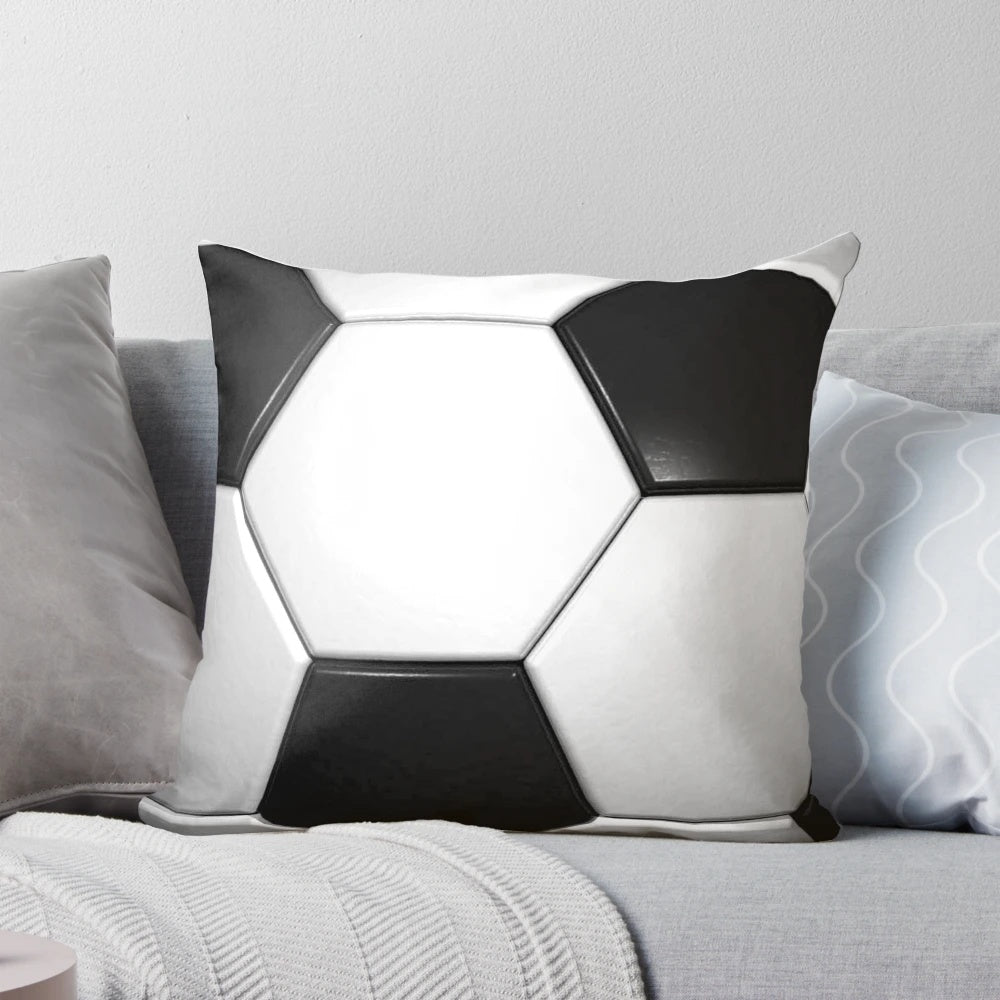 Vibrant soccer-themed pillow cover for tablets, sports fans and enthusiasts
