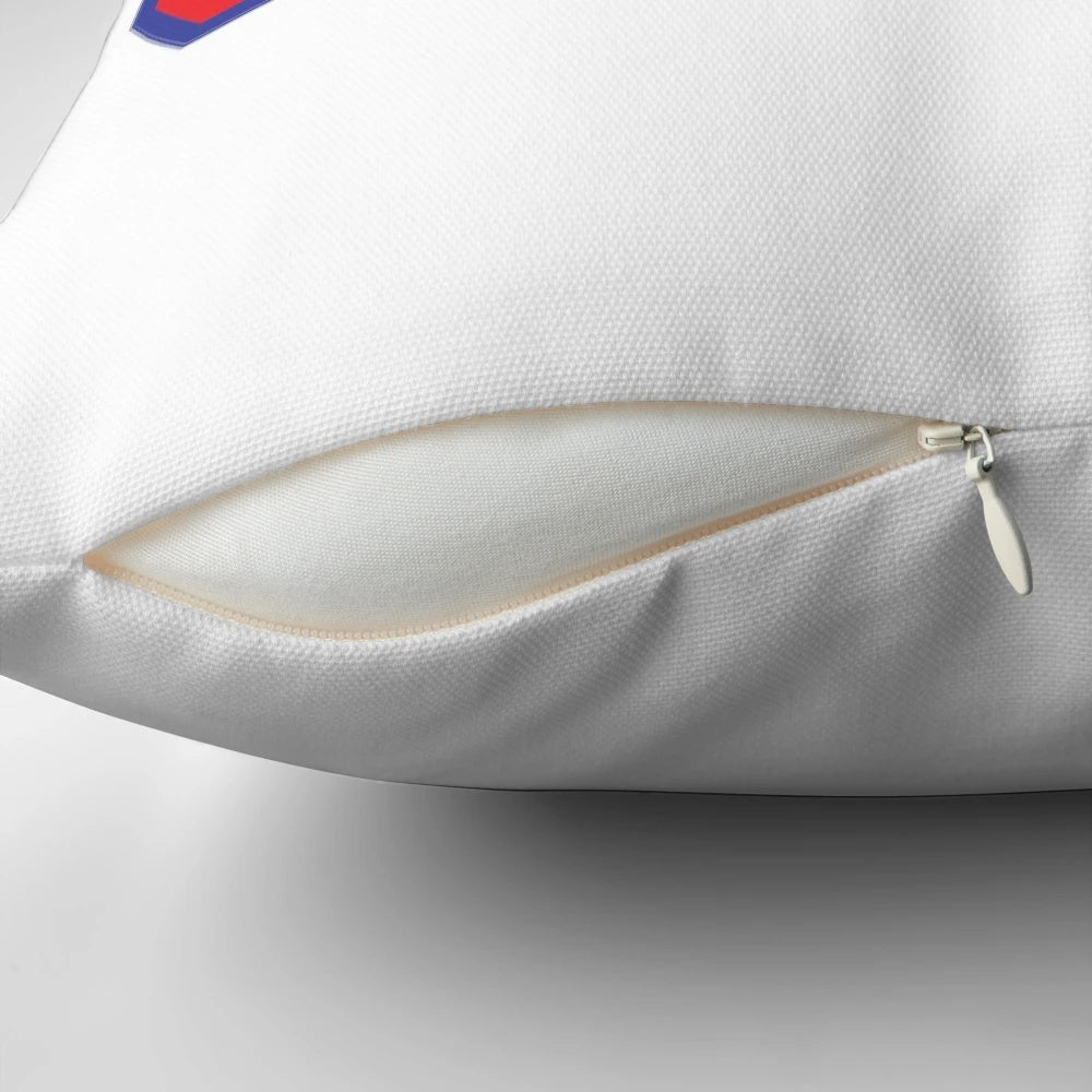 Soft, decorative pillow featuring the Southern Methodist University logo and mascot