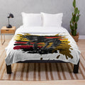 Sports car inspired plush blanket featuring Porsche design elements