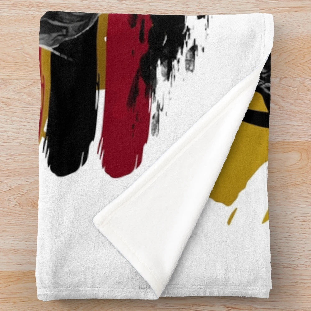 Sports car inspired plush blanket featuring Porsche design elements