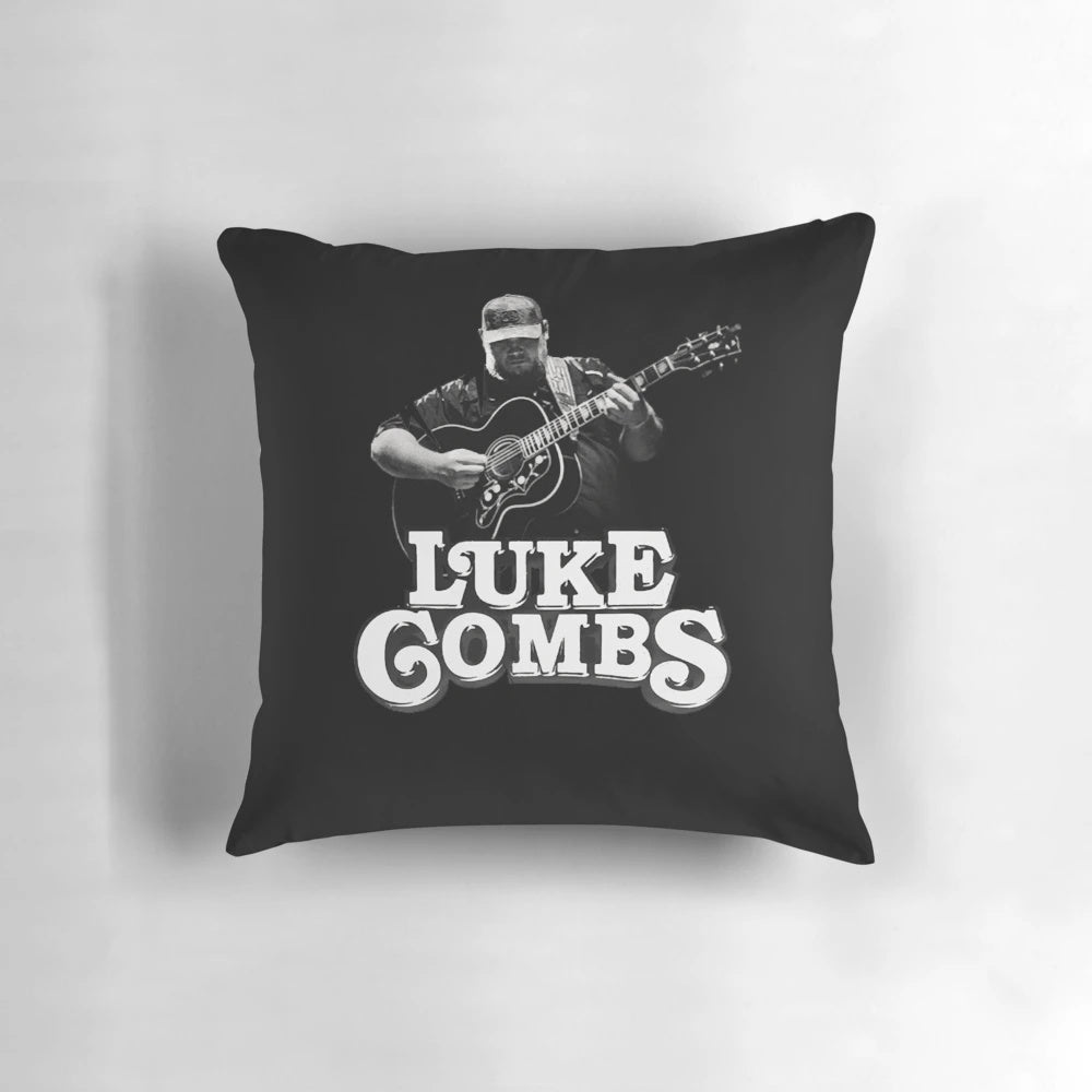 A cozy pillow featuring a Luke Skywalker-inspired design, perfect for fans of the Star Wars franchise.