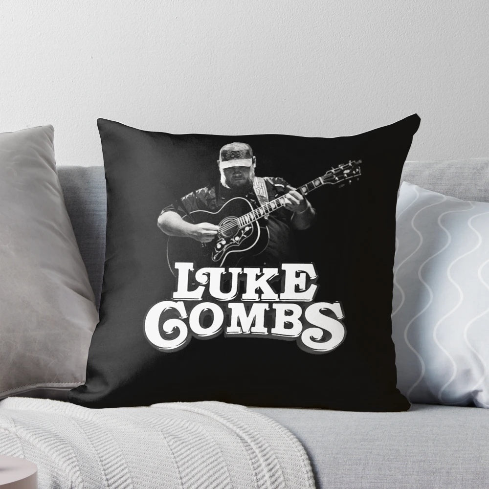 A cozy pillow featuring a Luke Skywalker-inspired design, perfect for fans of the Star Wars franchise.