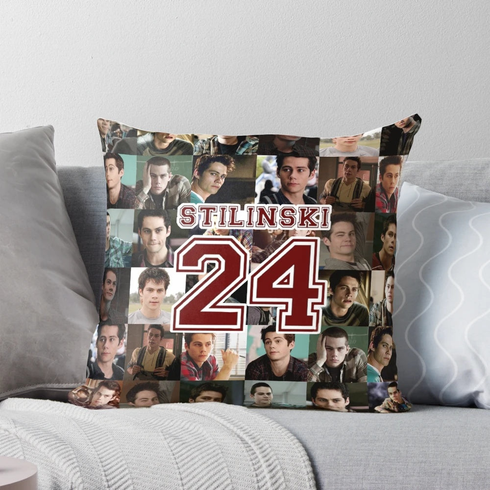 Stilinski 24 Pillow featuring Stiles Stilinski from Teen Wolf