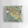 Yellow pillow with The Stone Roses logo and design
