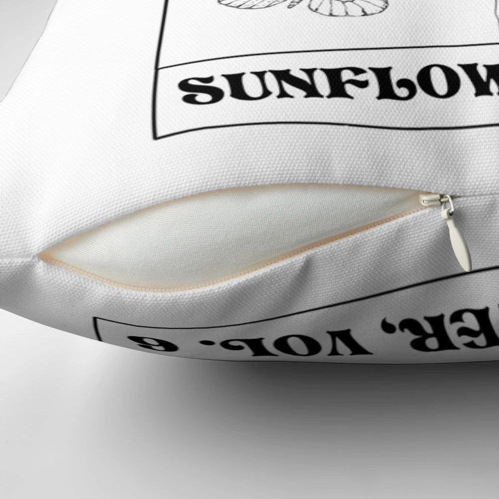 Vibrant sunflower-themed pillow inspired by Harry Styles' 'Fine Line' album