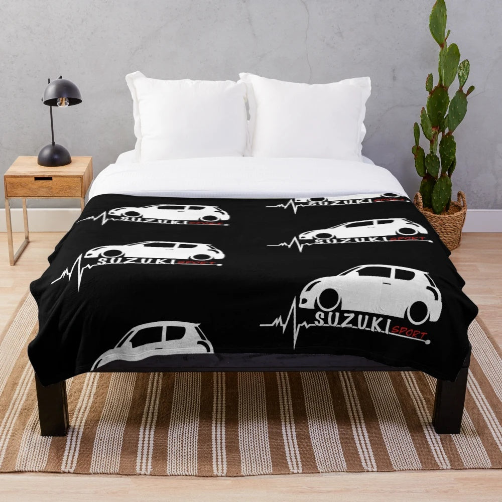 Suzuki Swift themed plush blanket