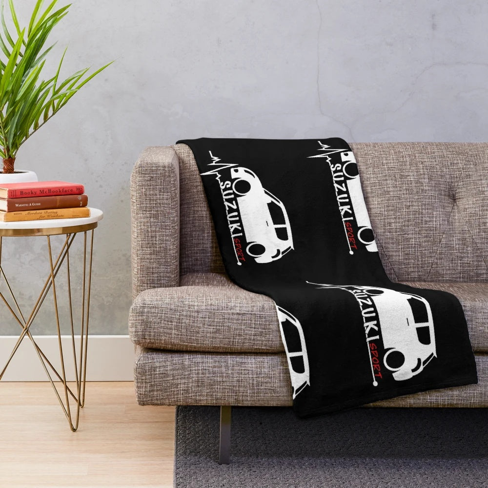 Suzuki Swift themed plush blanket