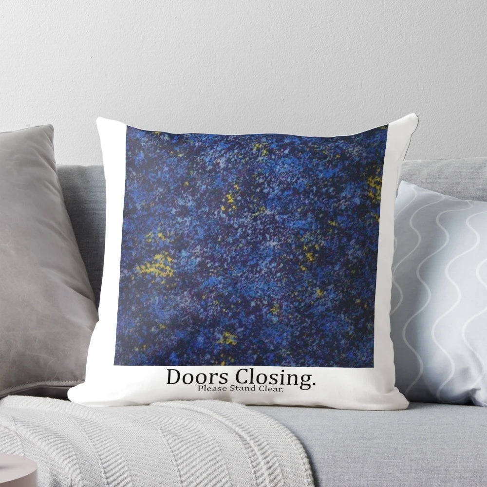 Sydney Trains Seat Pattern Design Doors Closing Pillow