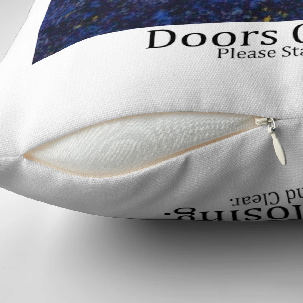 Sydney Trains Seat Pattern Design Doors Closing Pillow
