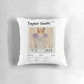 Decorative throw pillow featuring the iconic album artwork from Taylor Swift's 1989 album