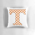 Soft, comfortable pillow featuring a stylish Tennessee-inspired checkerboard design