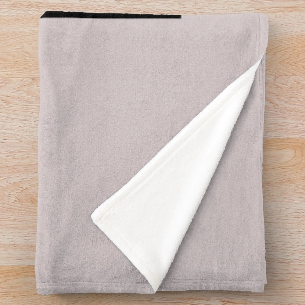 Minimalist sketch-style plush blanket featuring the lyrics "Love it If We Made It" from the band The 1975