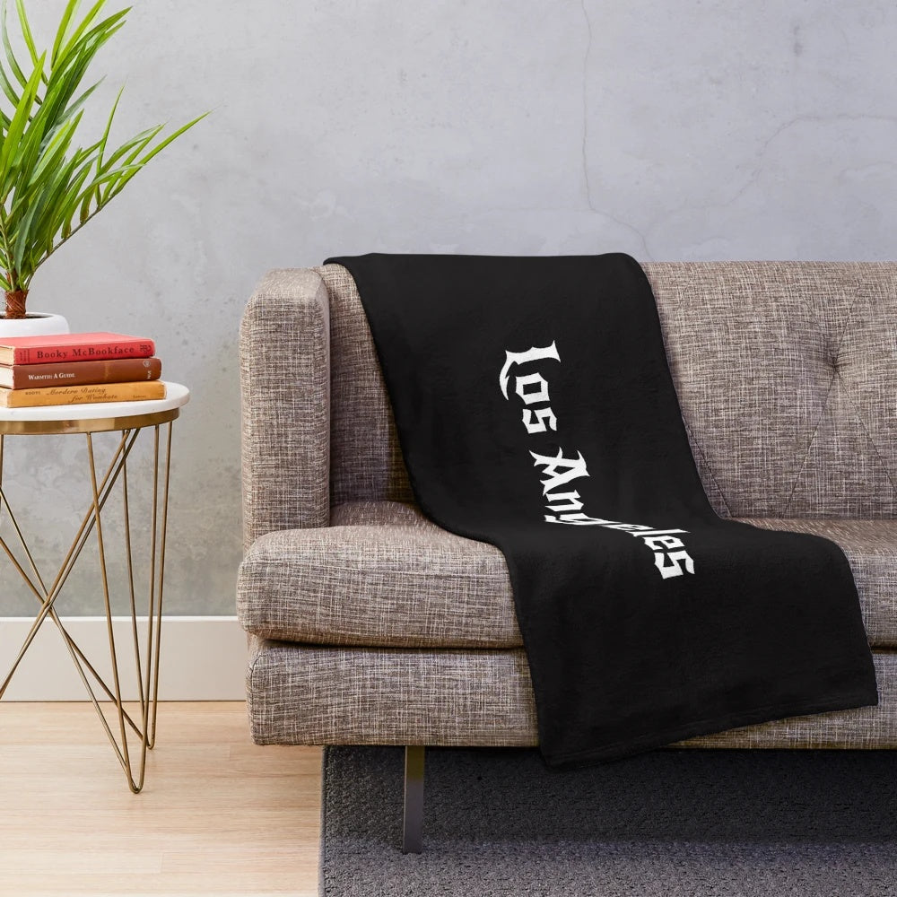 The Angels Plush Blanket with modern graphic design