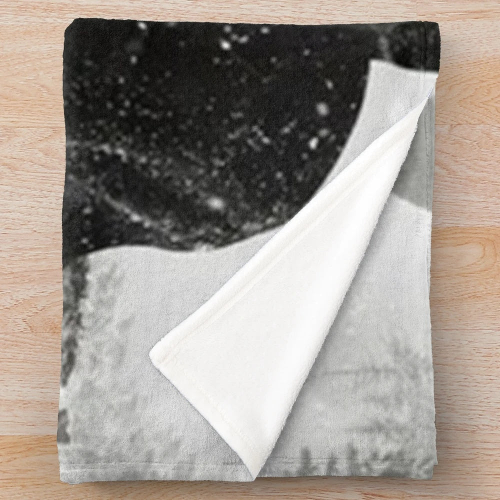 The Hateful Eight inspired monochrome plush blanket