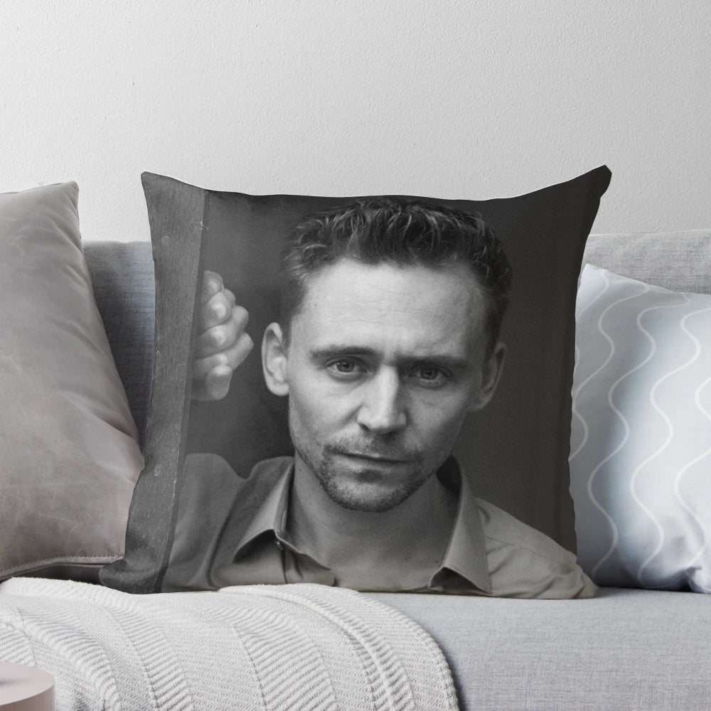 Tom Hiddleston inspired decorative throw pillow