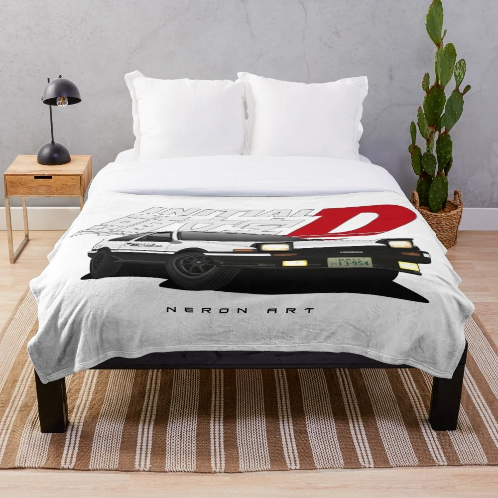 Toyota AE86 Inspired Plush Blanket
