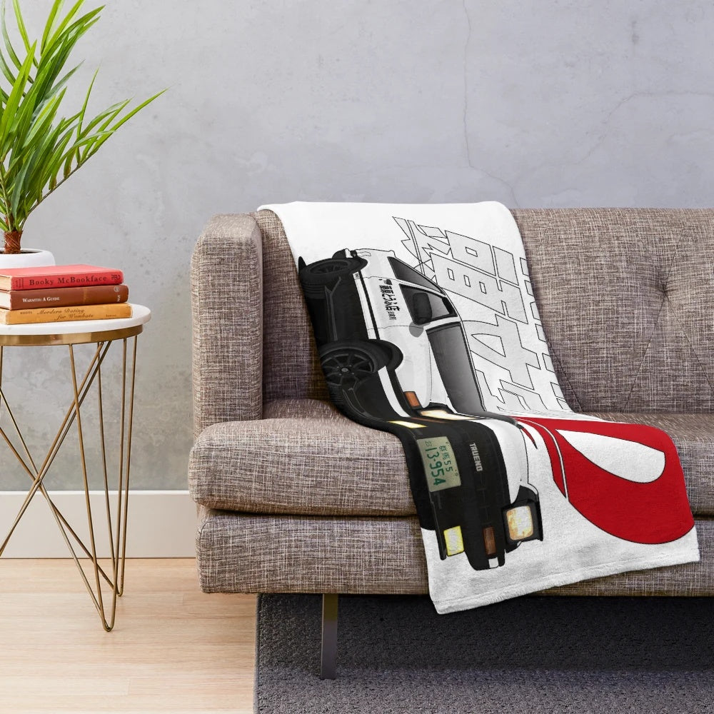 Toyota AE86 Inspired Plush Blanket