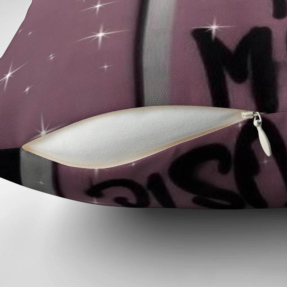 Decorative pillow featuring a trendy trap music design, perfect for music lovers and aesthetic enthusiasts.