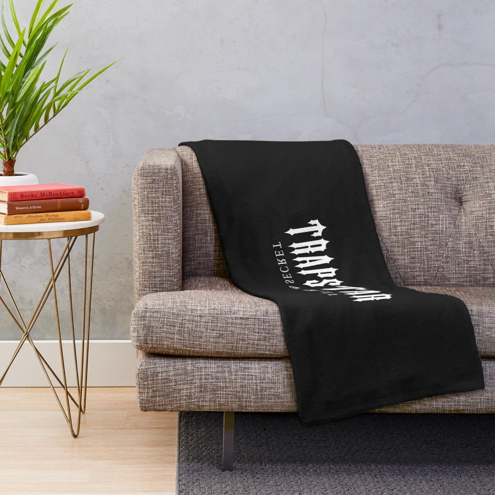 Trapstar-inspired plush blanket with urban style