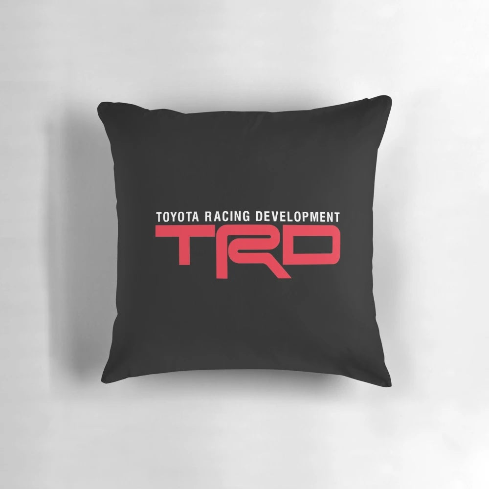 TRD Toyota Racing Development Pillow, featuring the iconic TRD logo and design.