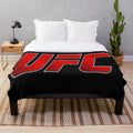UFC-Inspired Plush Blanket with Fighting Sports Graphics
