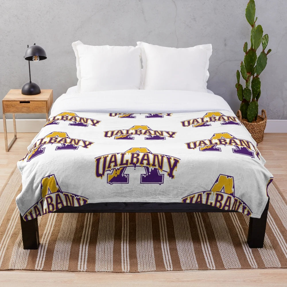 University at Albany Drip Design Plush Blanket