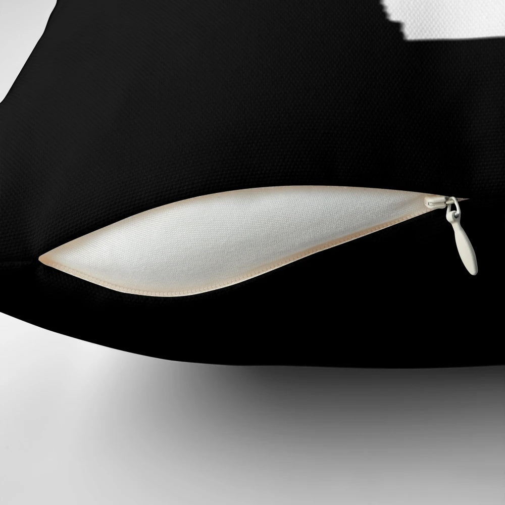 VLONE-inspired white logo pillow for streetwear enthusiasts