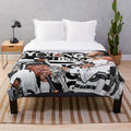 Youngboy Collage Plush Blanket featuring black and white album art