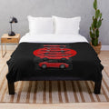 Z Generations inspired plush blanket in red