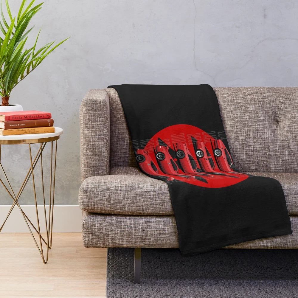 Z Generations inspired plush blanket in red