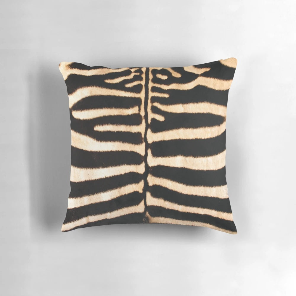 Cozy zebra print pillow for modern, safari-inspired home decor