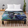Zedsdead Inspired Plush Blanket with Trippy Electronic Music Design