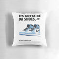 Stylized Air Jordan 1 University Blue Pillow, Sneaker Art Wall Decor