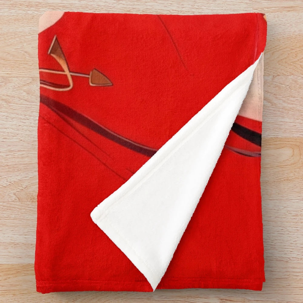 Stylized dragon plush blanket with captivating pop art expression