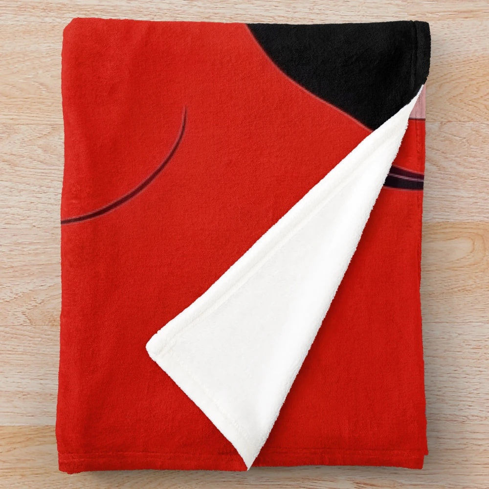 Stylized dragon portrait plush blanket