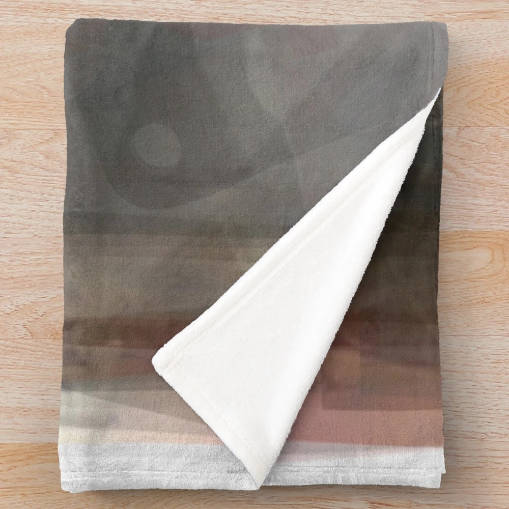 Gordon Ramsay portrait plush blanket with modern, abstract overlay