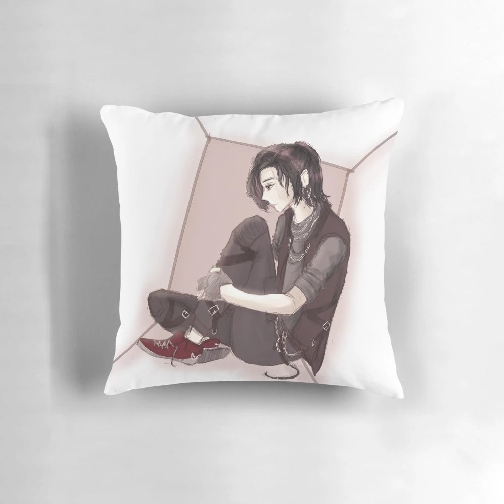 A stylized pillow pod in a minimalist design, perfect for cozy and compact spaces like offices or small homes.