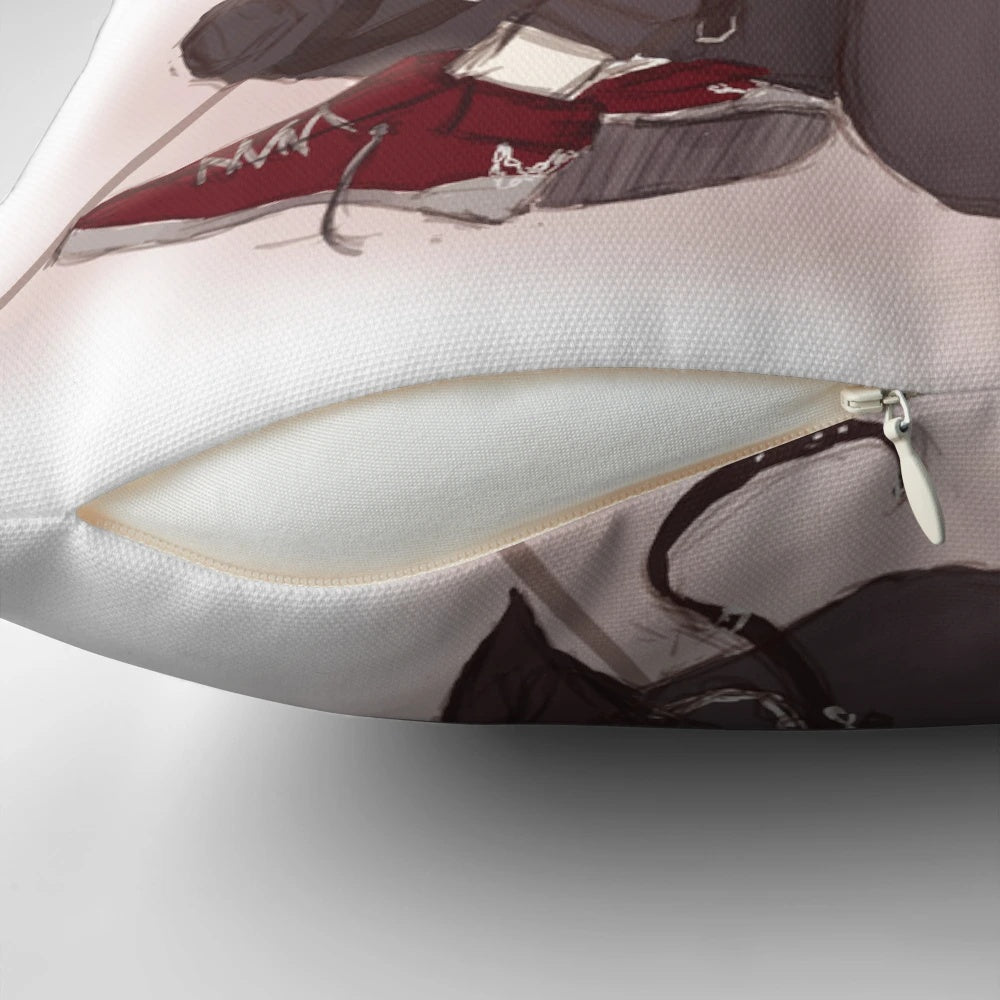 A stylized pillow pod in a minimalist design, perfect for cozy and compact spaces like offices or small homes.