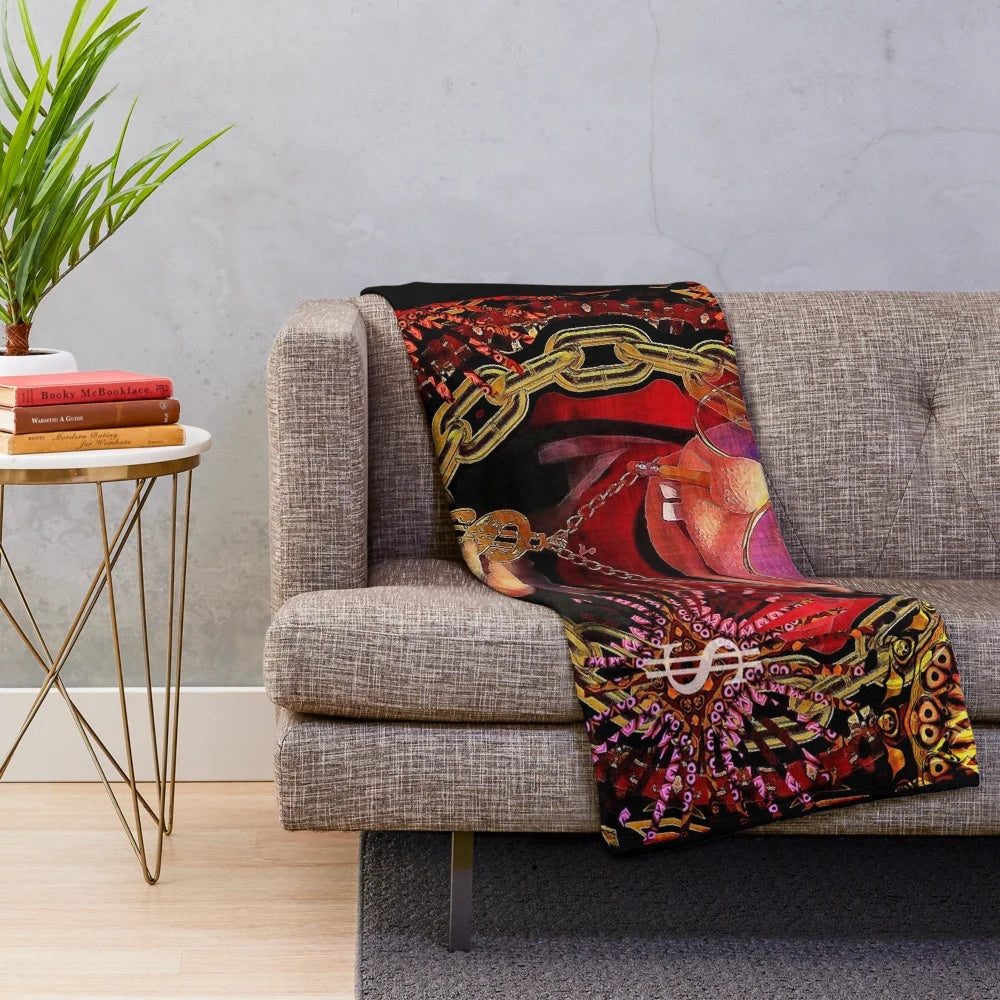 Stylized SML Jeffy Rapper Inspired Plush Blanket