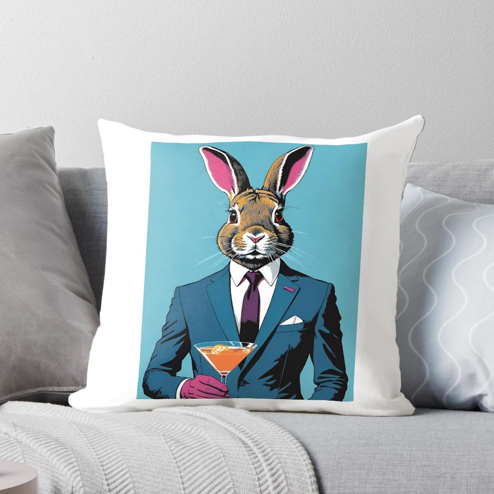 Soft and suave bunny-themed pillow for a comfortable sleep