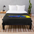 Subaru Impreza WRX inspired plush blanket featuring rally car design